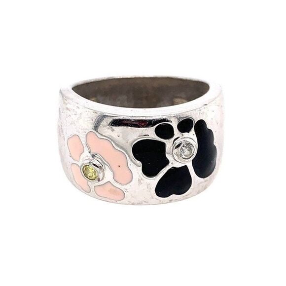 925 Flower Dome Ring - Picture 1 of 7